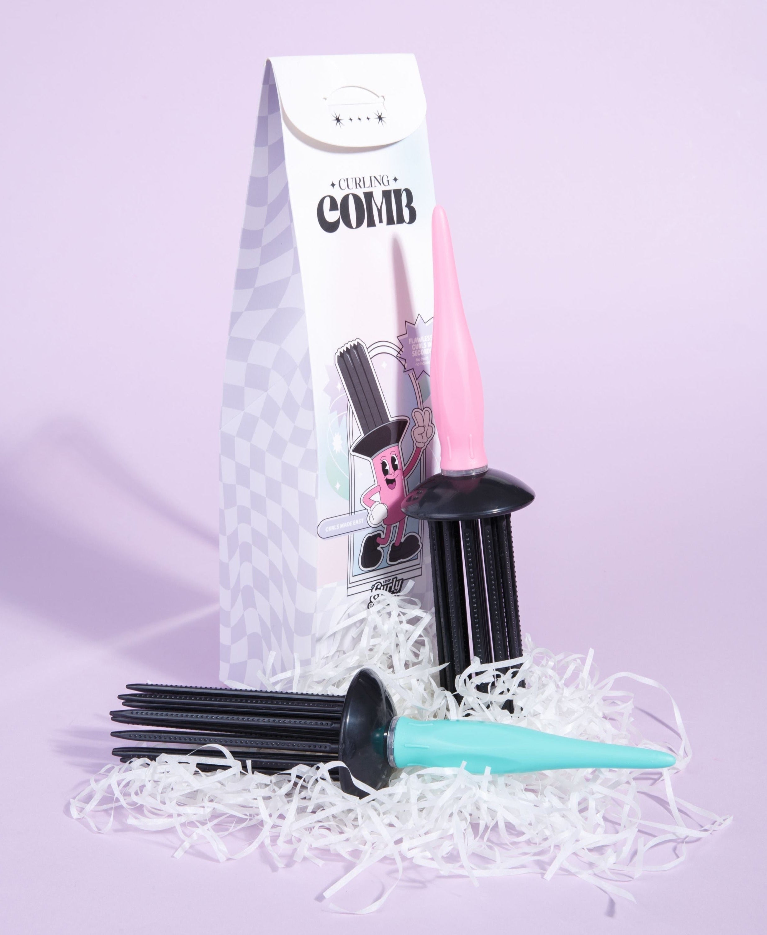Pink Curling Comb