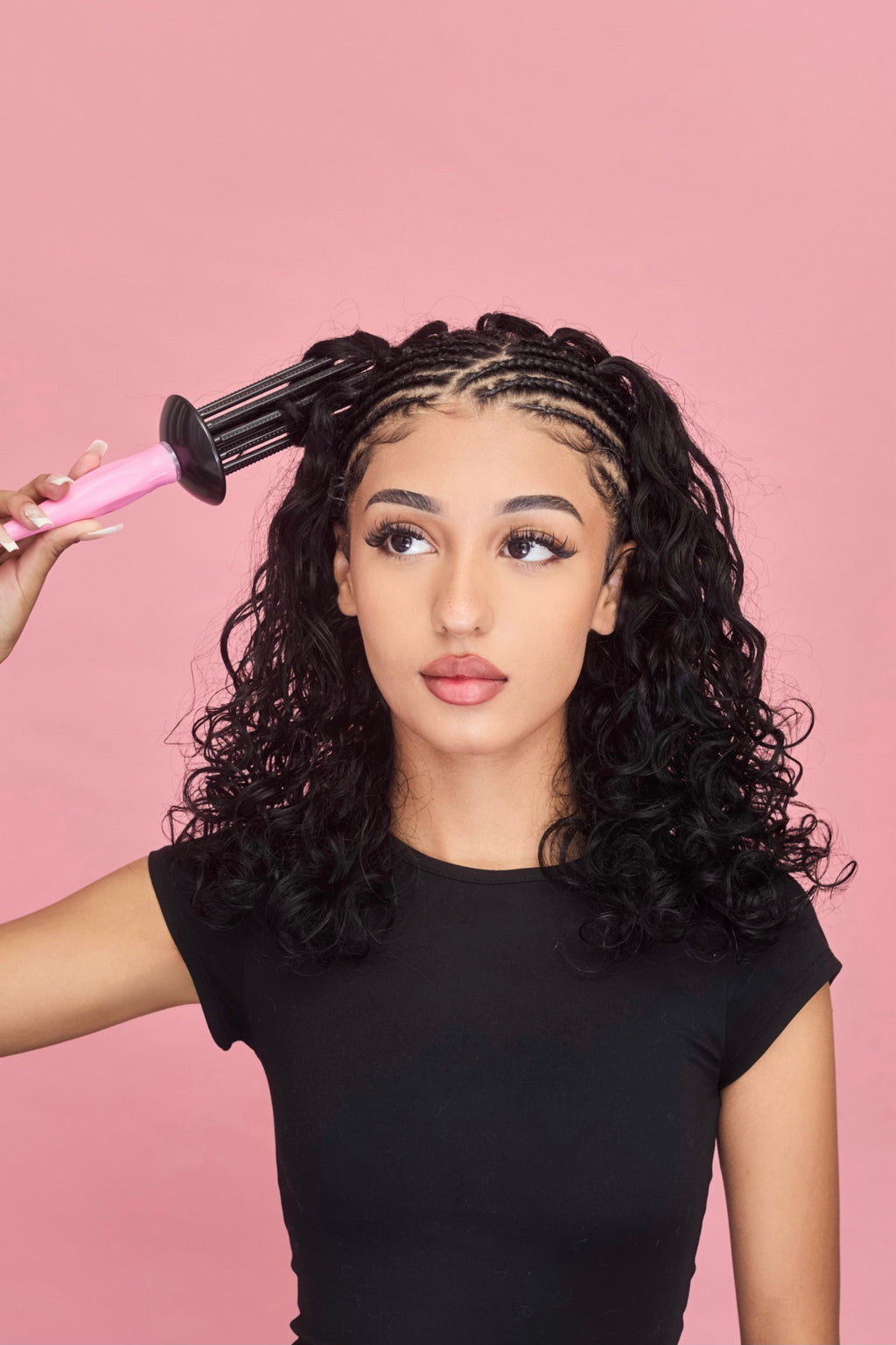 Pink Curling Comb