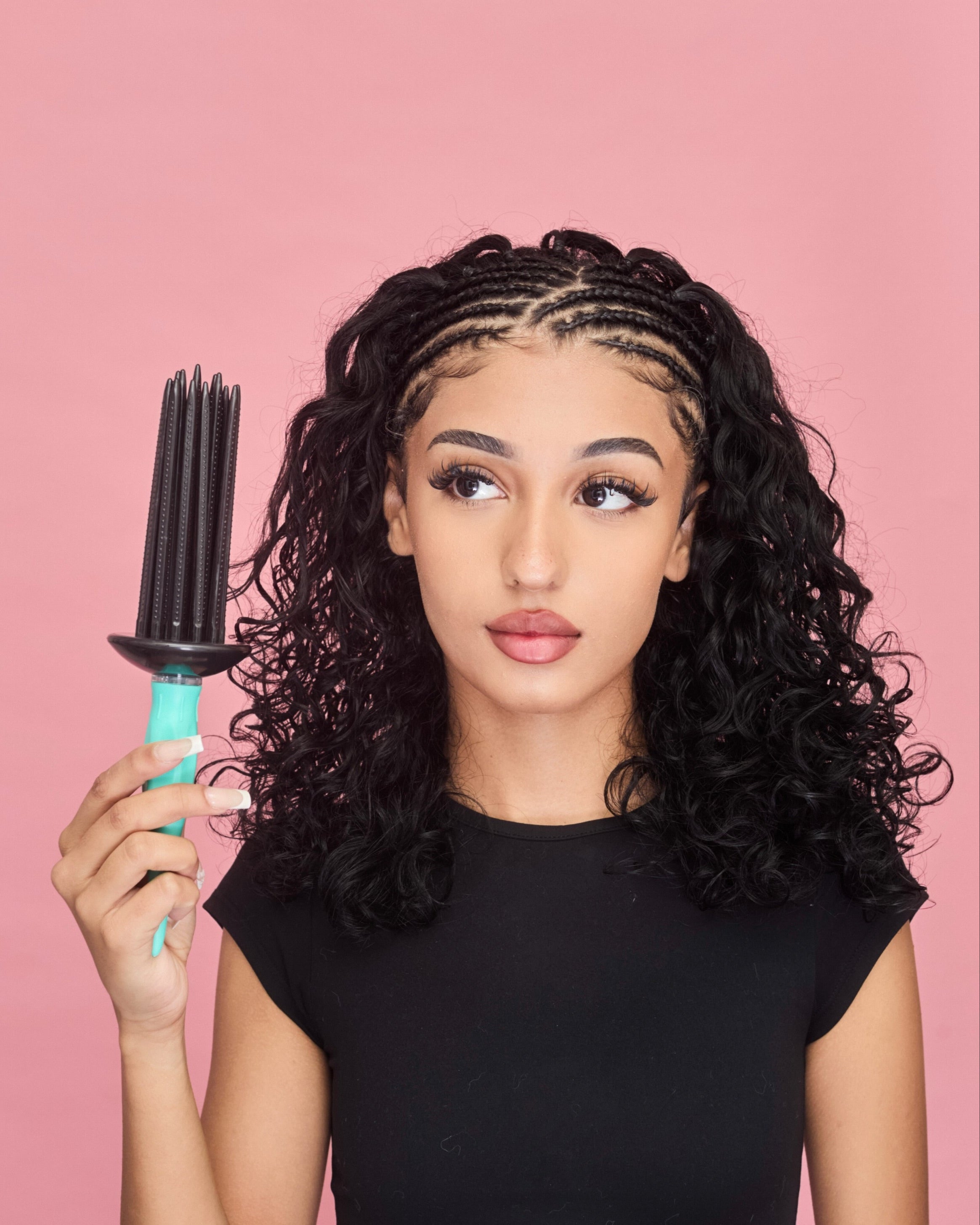 Teal Curling Comb